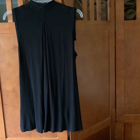 Anthropologie Knit Hi Lo Gathered Wrap Front Top - Picture 3 of 6